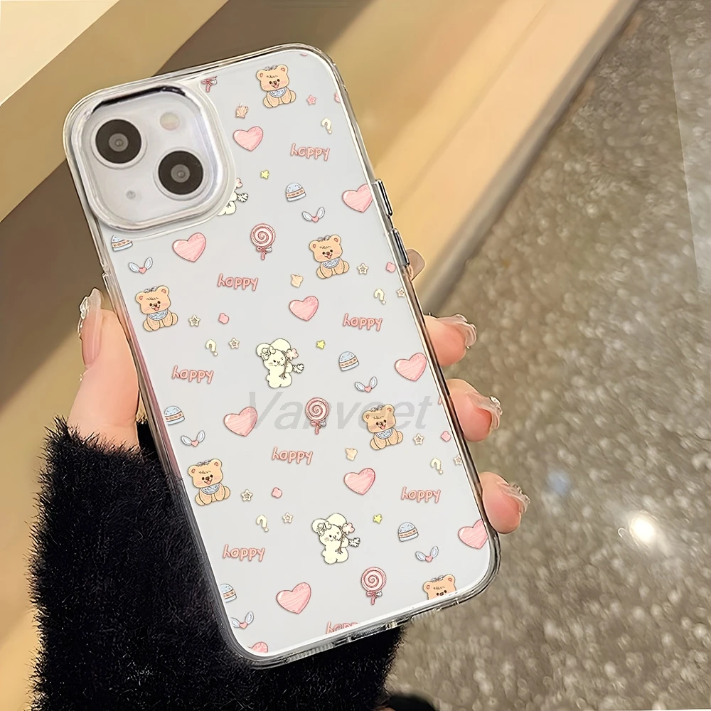 Coque de téléphone en TPU Bear Compassion, étui antichoc pour Samsung A57 5G A56 5G A37 A55 A17 A07 4G A73 5G A36 A16 A54 A06 4G A05