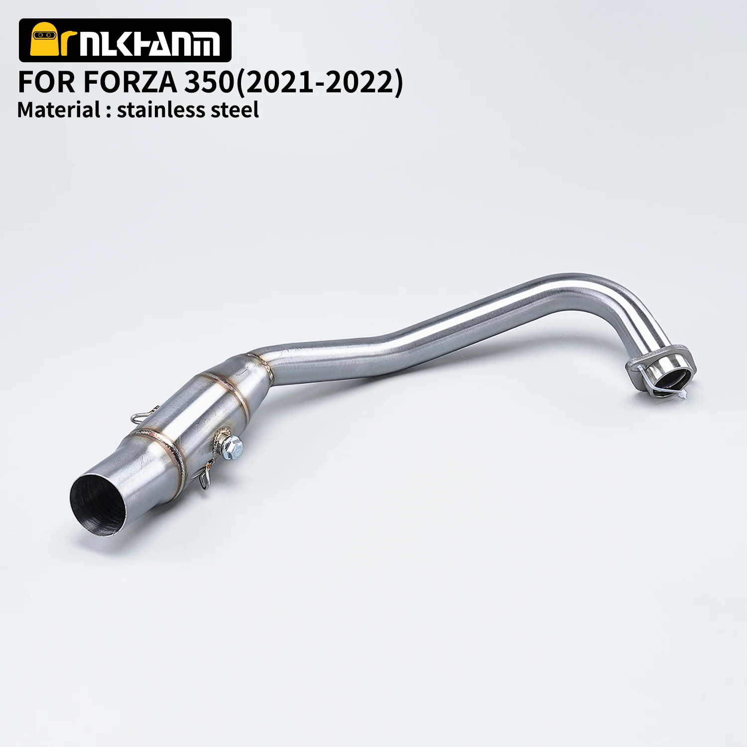 

Motorcycle Exhaust System Modified Muffler Stainless Steel Front Connection Pipe for Forza 350 NSS350 2021-2022