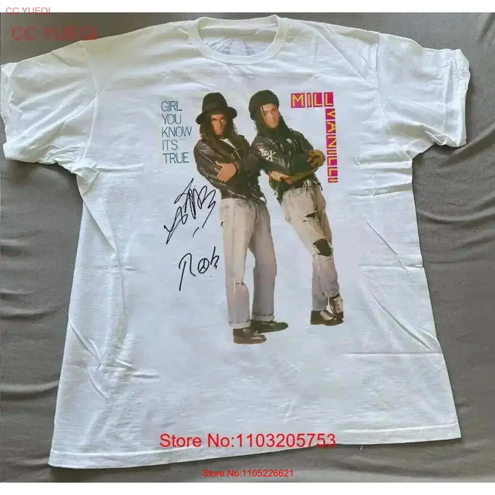 MILLI VANILLI Band Girl You Know It's True T Shirt toutes tailles PL125 vintage lavé respirant confortable étiré vintage