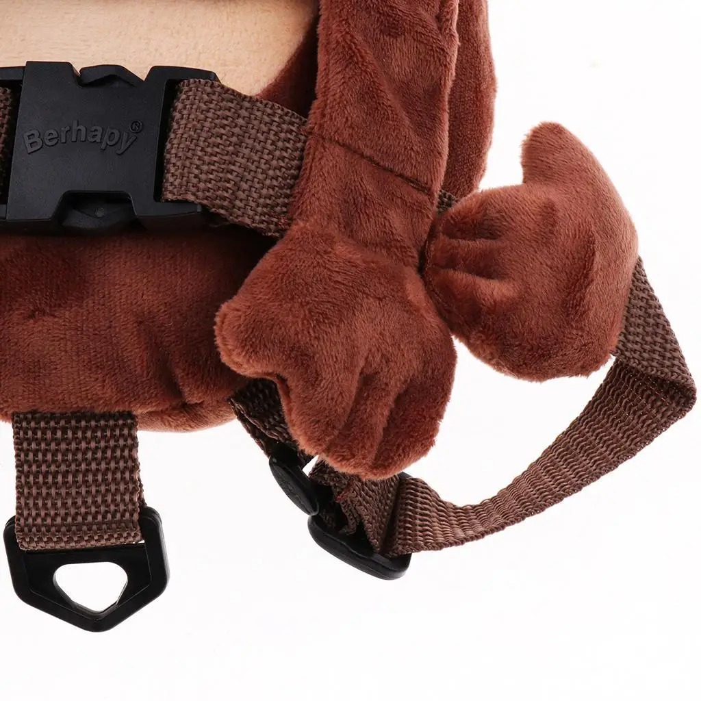 

Плюшевый рюкзак-поводок для детей с защитой от потери, регулируемый ремень, сумка для прогулок на улице, безопасный для малышей