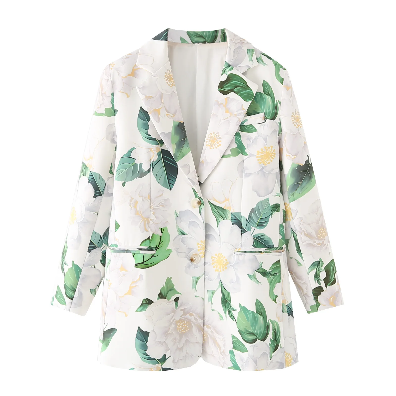 

Women's Clothing 2025 Summer New Women's Outerwear Fashionable Casual Trend Loose Edition Versatile Printed Slim Fit Suit Jacket