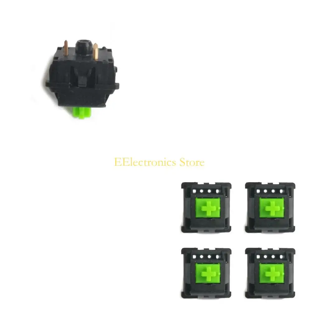 

B03C 4 шт. зеленые RGB-переключатели для игровых механических переключателей клавиатуры