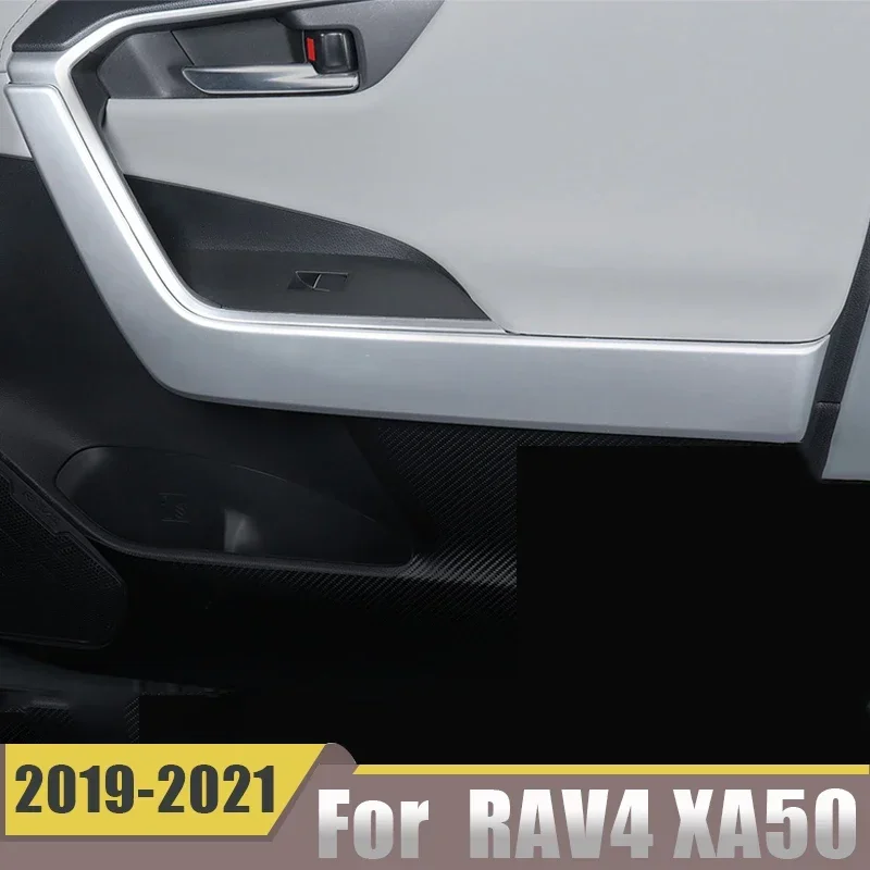 For Toyota RAV4 2019 2020 2021 2022 2023 2024 XA50 ABS Door Handles under Frame Strip Decoration Cover Trim Interior Accessories