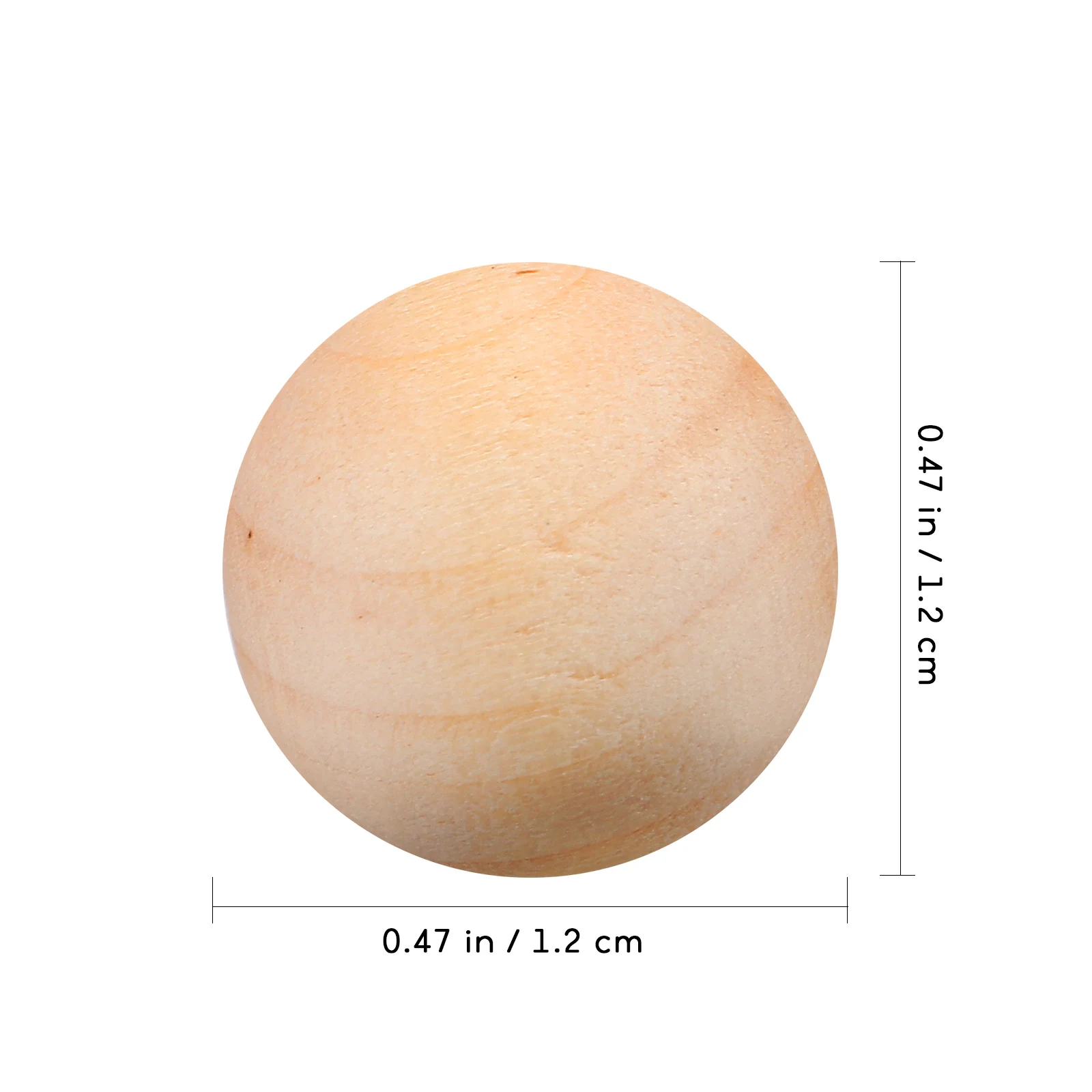 

300pcs Wooden Balls 12mm Natural Craft Beads Unfinished Round Spheres for DIY Projects Centerpieces Sewing Accessories