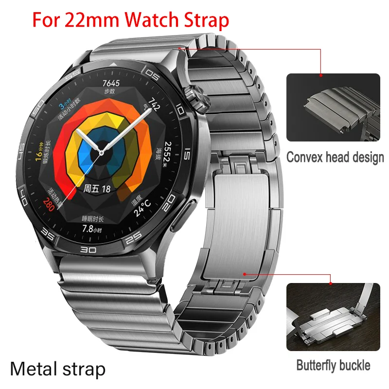22Mm Metal Straps F… - image