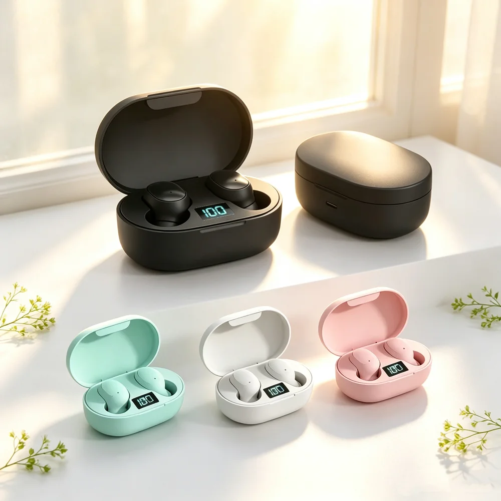 TWS Earphone Bluetooth 5.3 Wireless Headphones Hifi Stereo Sports Earbuds Headset Hearing Aids With Mic Handfree