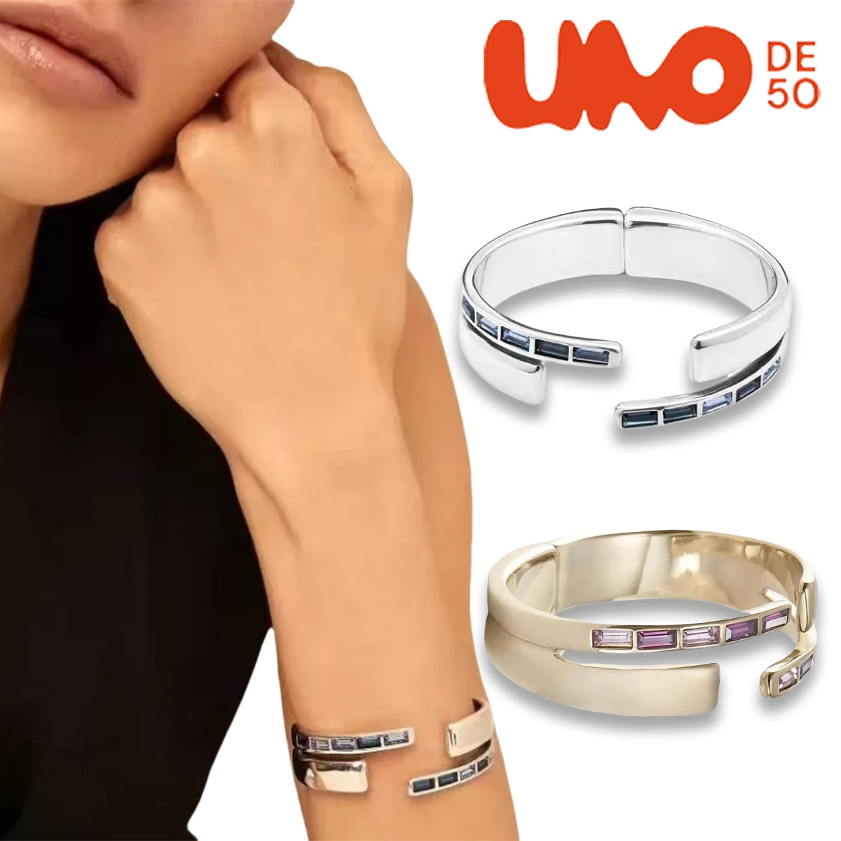 

UNODE50 Bracelet Irregular crystal bracelets from Europe and America, light luxury, trendy and personalized