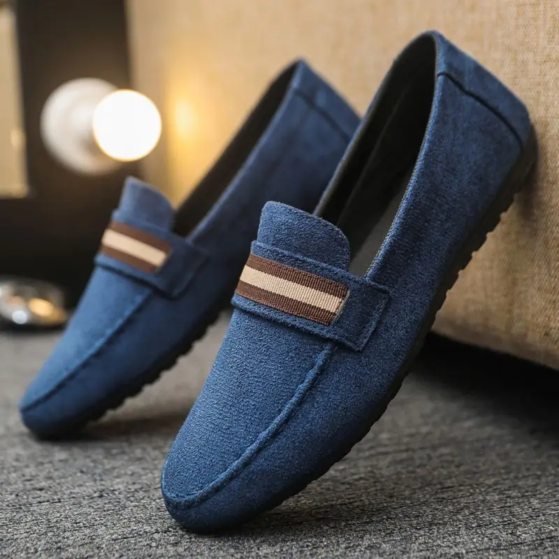 

Low-Top Male Shoe Blue Spring Autumn Slip-on Sneakers Breathable Deals Legitimate Non-leather Footwear Offer Men's Casual Shoes