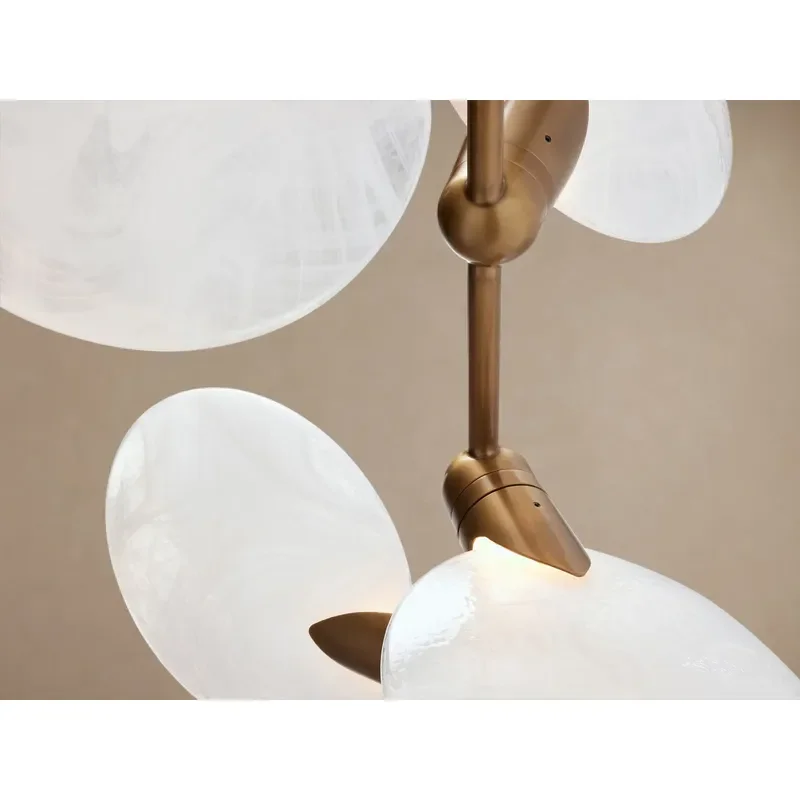 Travertine Floor Lamp Handcrafted Glass Dimmable Floor Lights for Home Bedroom Living Room for Hotel Custom Decorative