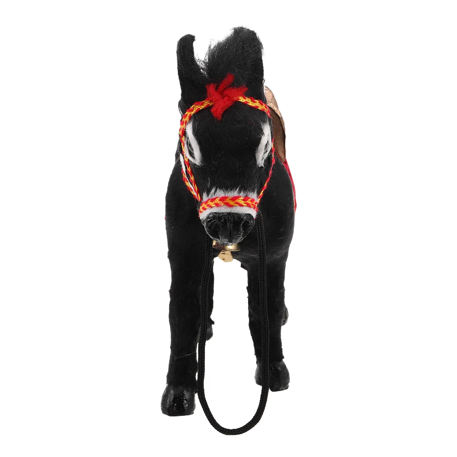 Miniature Statue Realistic Standing Carrying Goods Small Animal Sculpture Tabletop Rustic Farm Decoration