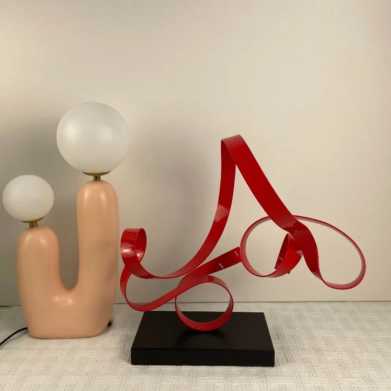 Simple art streamer ornament, homestay home furnishing, living room, sales office, TV cabinet, entrance matching decoration