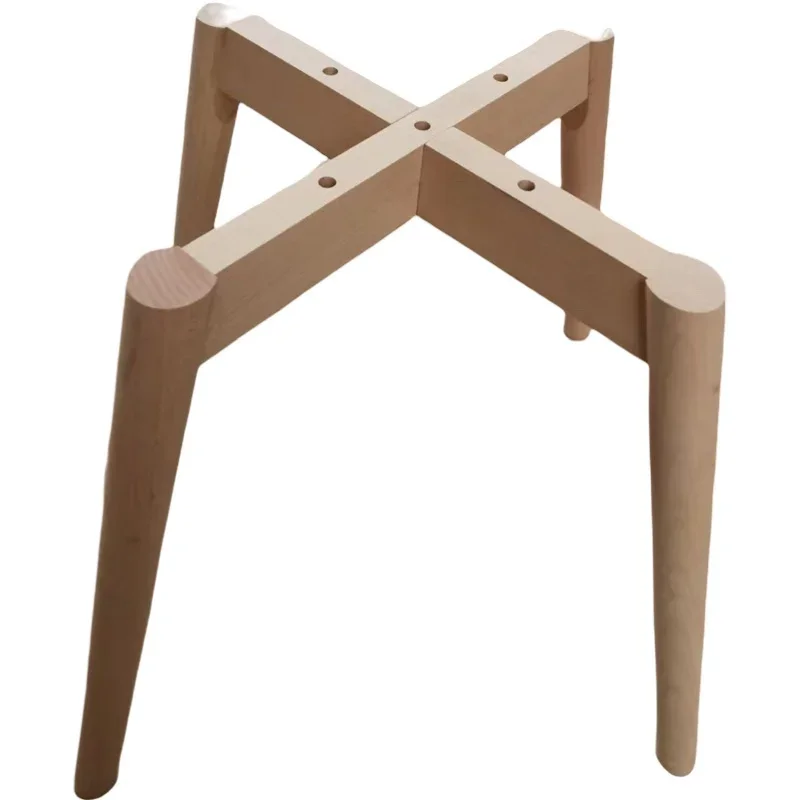 Modern Minimalist Table Legs Solid Wood Supports Crossed Dining Table Legs Stable Heavy-Duty Accessories Strong and Stylish