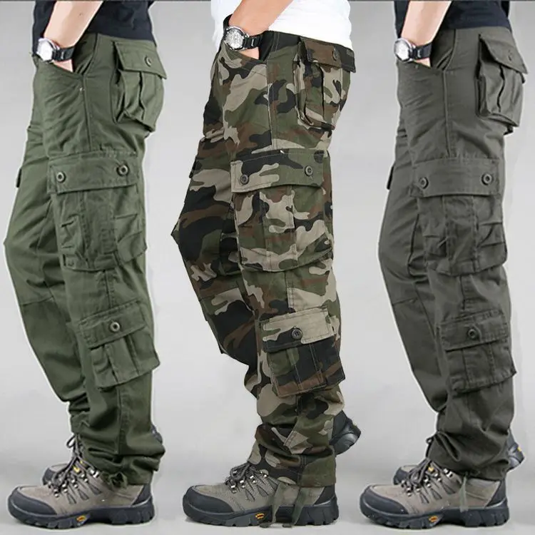 New-Pants-Men's-Work-Pants-Cargo-Pants-Cotton-Tactical-Outdoor-Durable-Trousers-Multi-Pocket-Plus-Size-Gardening-Work-Wear-Pants