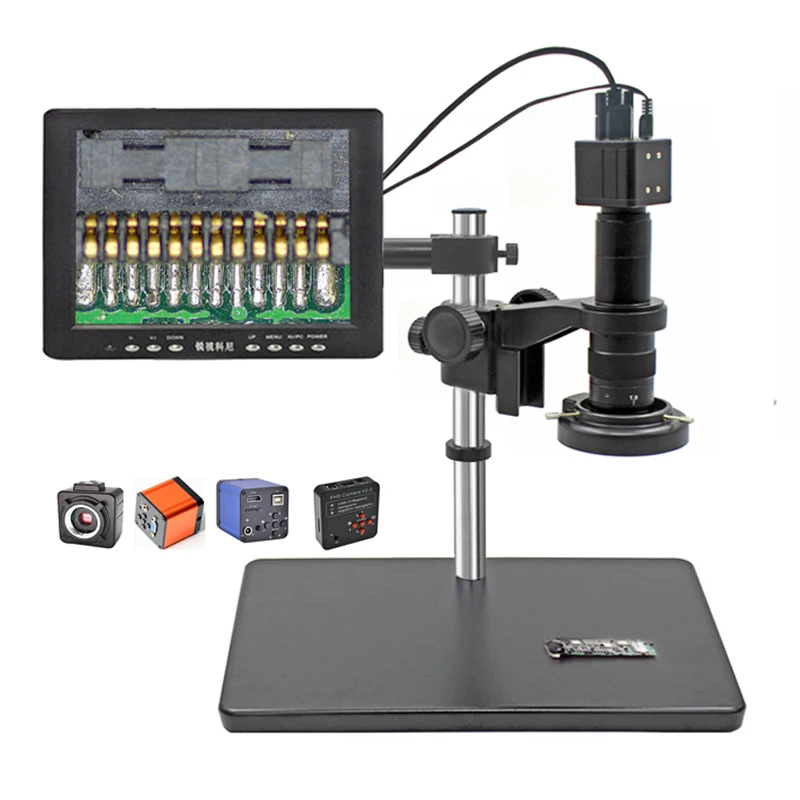 Digital Video Microscope 2M/3M/5M/16M/21MP HD VGA/USB/WIFI Industrial Camera Video Camera Microscope