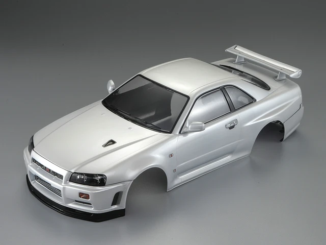 1/10 GTR GT-R Skyline BNR34 RC PC drift body shell complete body
