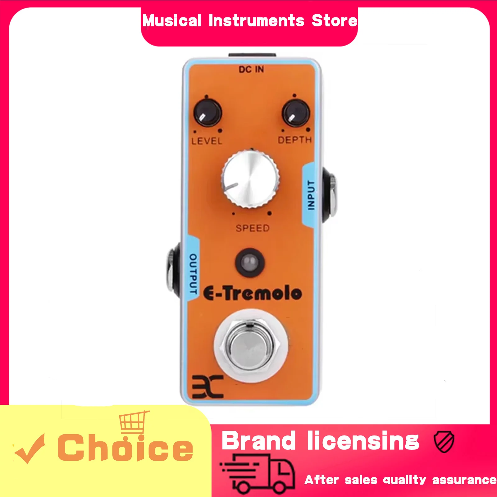 

ENO Electric Guitar Effects Pedal TC43 E-Tremolo Metal Case Vibrato Effector for Excellent Results Electric Guitar Accessories