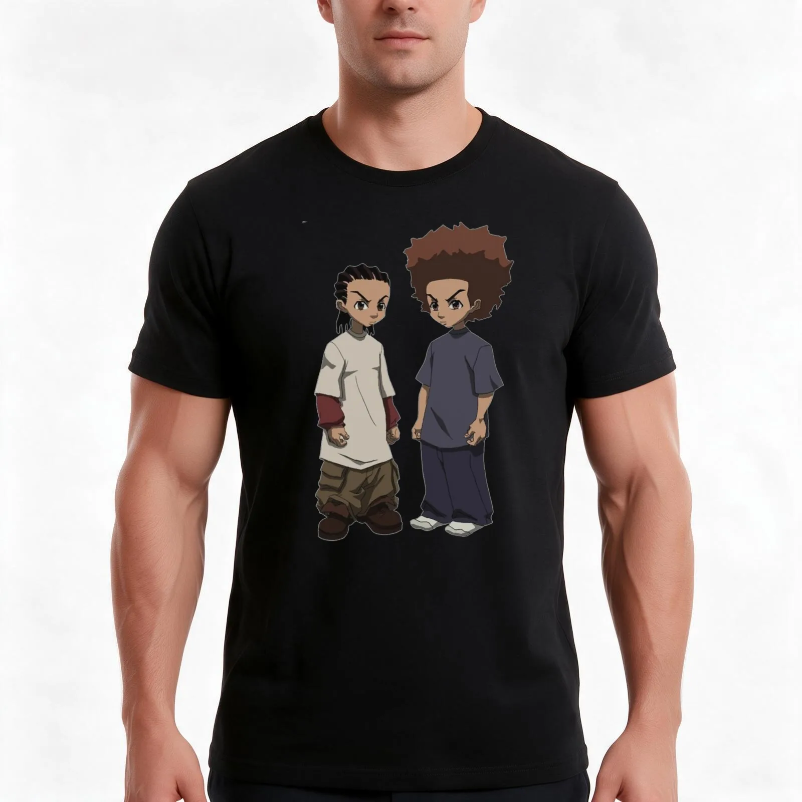 Huey and Riley Freeman --- RIP Grandpa Freeman T-Shirt, Summer Casual Cotton Tee, Oversized Streetwear Tops, Unisex Men Women