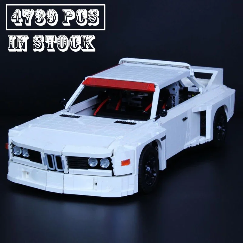 기술 MOC-189726 빌딩 블록 럭셔리카 로고 조립 장난감, 소년 생일 선물, 3.0 CSL IMSA 1975, 1:8 체중계 M3 E30 MOC-126929