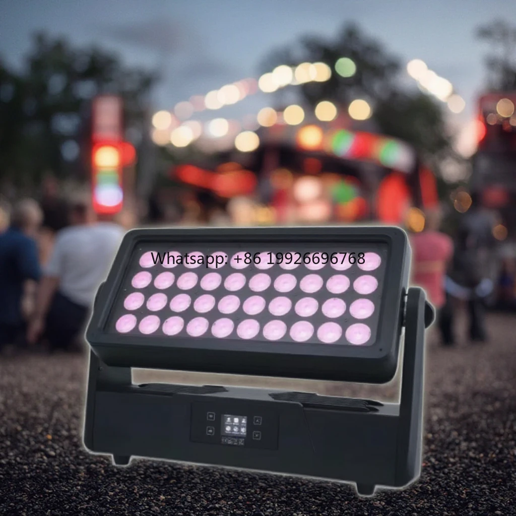 

Наружный водонепроницаемый IP65 40X25W Rgbw City Color Wash Light Светодиодный прожектор Светодиодный настенный светильник с пультом дистанционного управления