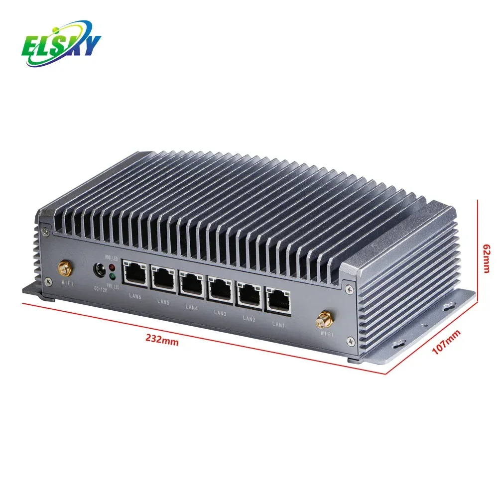 ELSKY network pc M780 with CPU Kaby Lake 7th gen CORE i3 7100U VGA HD_MI 1.4 support 4K display 6*USB 2*COM RS232 DC 12V