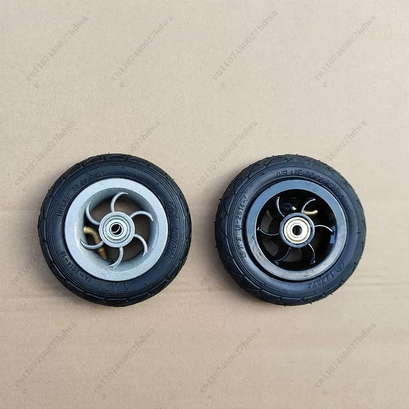 5-Inch Inflatable Wheels Use Metal Wheels 5x1 Pneumatic Tires with Inner Tube Electric Trolley 5 