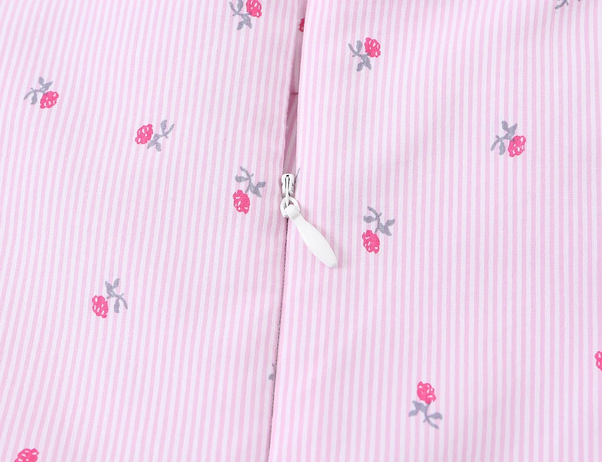 2026 Sommer Süße Damen Gestreifte Bedruckte Tanktops Modische Ärmellose Schlanke Lässige Camisole-Shirts Schicke Rückenreißverschluss-Rocksaum-Tops – Detail 11