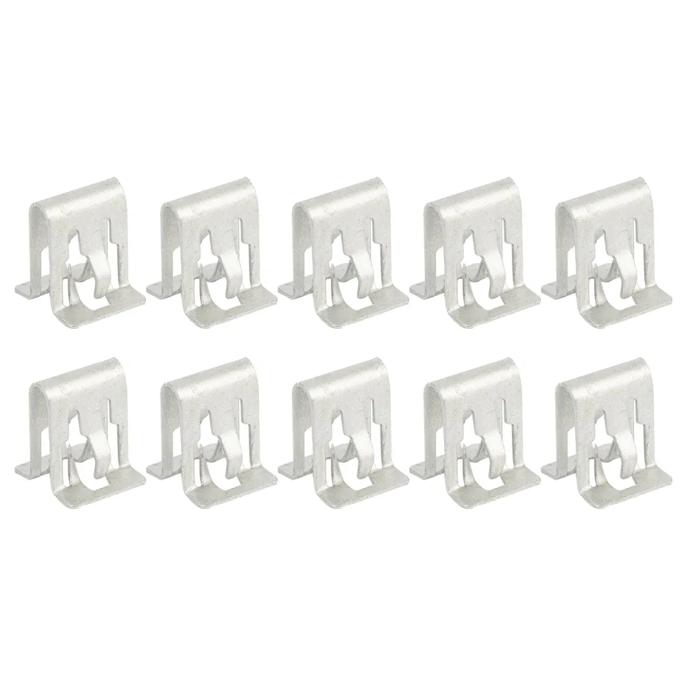 

10pcs Metal Retainer Clips Car Door Dashboard Pannel FSilver Tone Metal Fastener Retainer Dash Dashboard Trim Clip For Auto Car