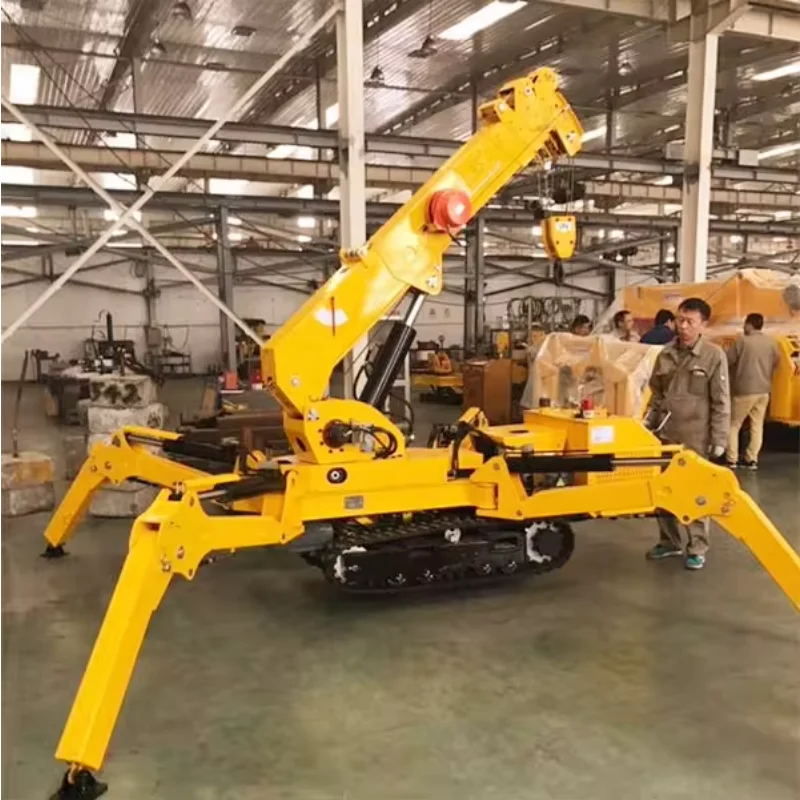 YG Crawling Spider Crane Diesel Engine Electric Movable Small Spider Crane Mini Hydraulic Floor Crane with Lift Mould 3 2 1 ton