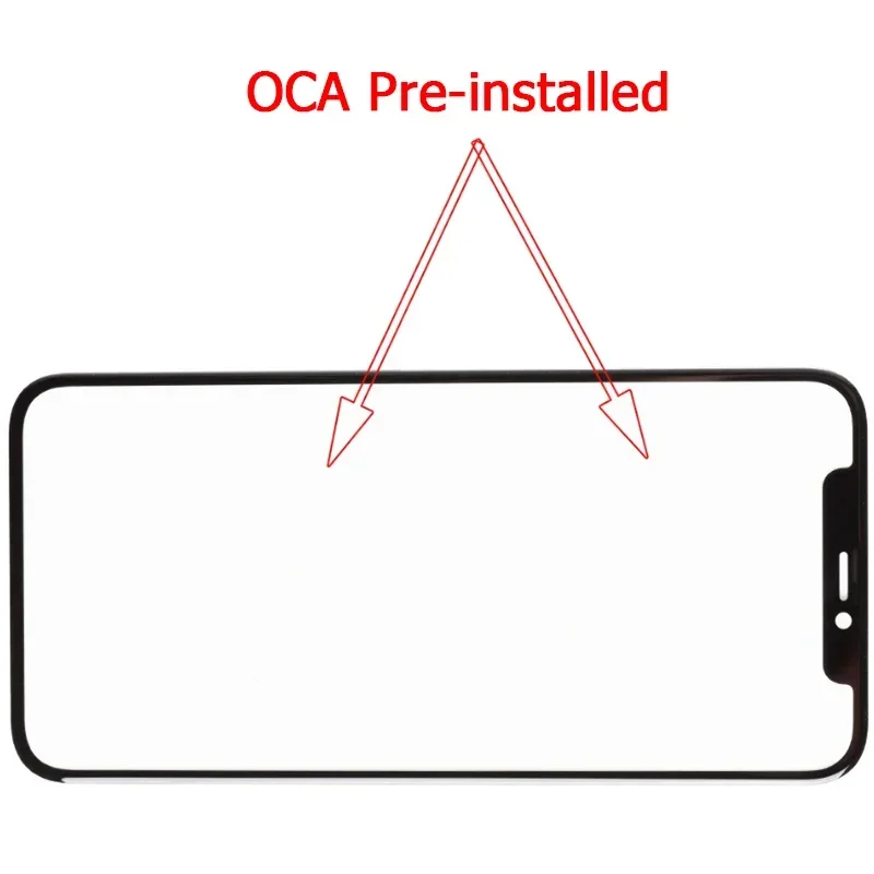 1 Set Touch Panel For iPhone X XS Max 11 Pro Max12 Pro Max 13 Mini 13 Pro Max Front Screen Outer Glass OCA Frame With Adhesive