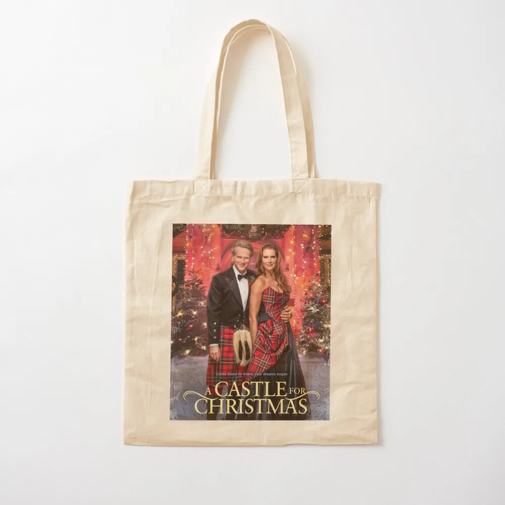 A castle for christmas Tote Bag Big bag tote bag custom Canvas Tote