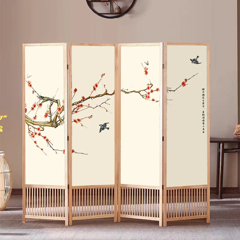Song Dynasty Aesthetics Chinese Screen Partition Living Room Entrance Door Office Tea Room Home Beauty Salon Folding Screen R *