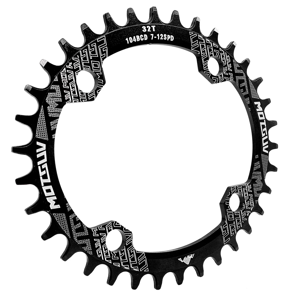 MOTSUV 104BCD Oval Narrow Wide Chainring 32T 34T 36T 38T Crankset Tooth Plate For MTB Mountain Bike Parts