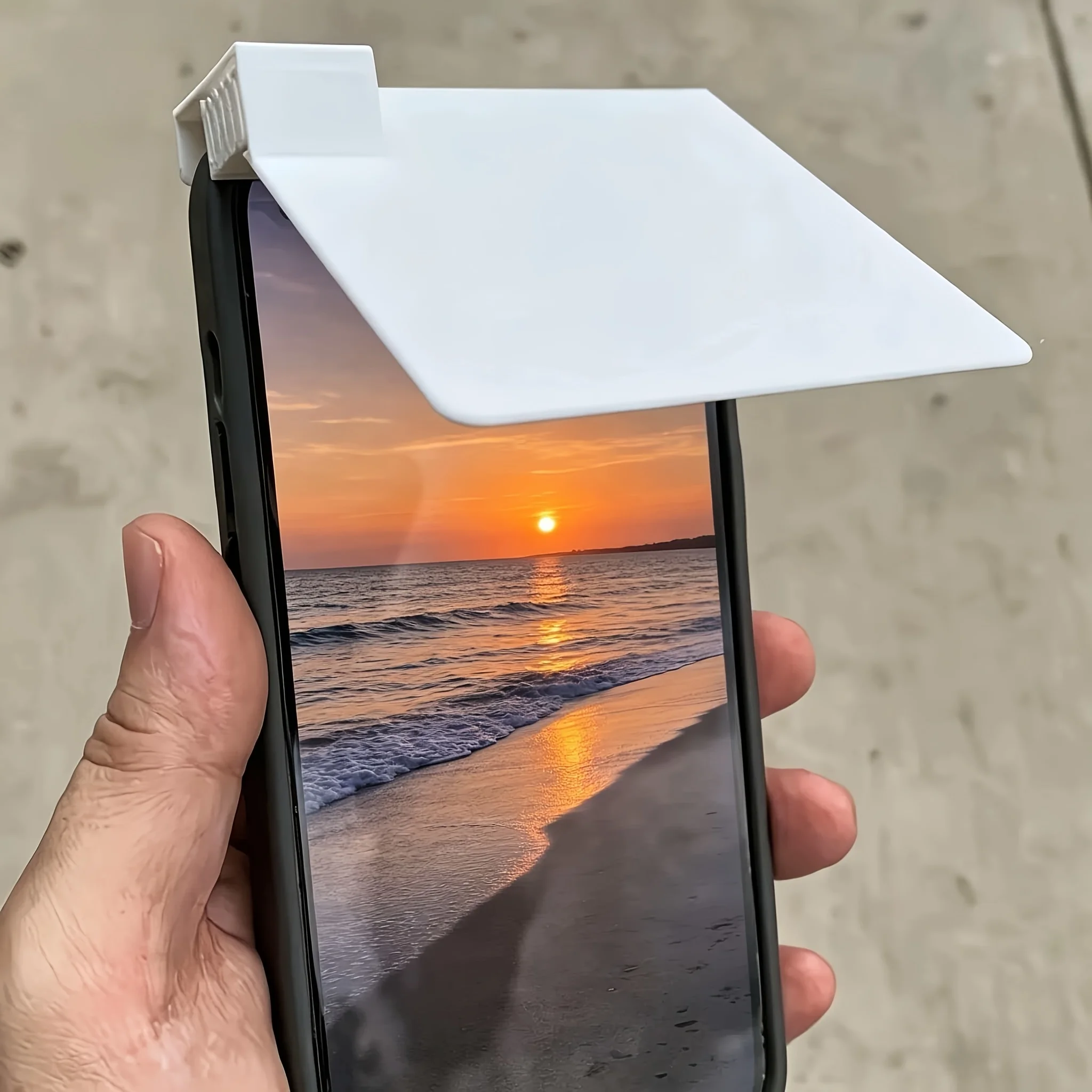 

Phone Sun Shade Visor, Practical Phone Accessory, Reduce Sun Glare Reflection, Improve Screen Visibility Under Direct Sunlight