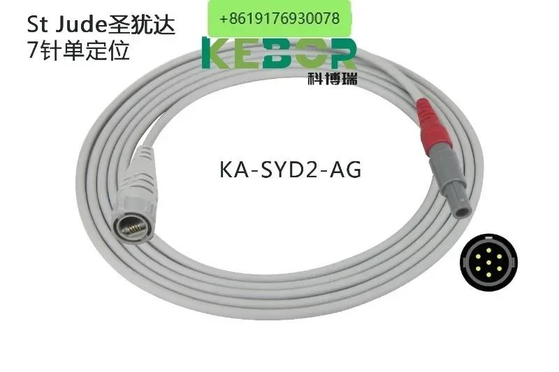 7-контактный инвазивный кабель для измерения артериального давления Святой Иудаи к кабелю датчика давления Эдварда/Браун/Мендрей