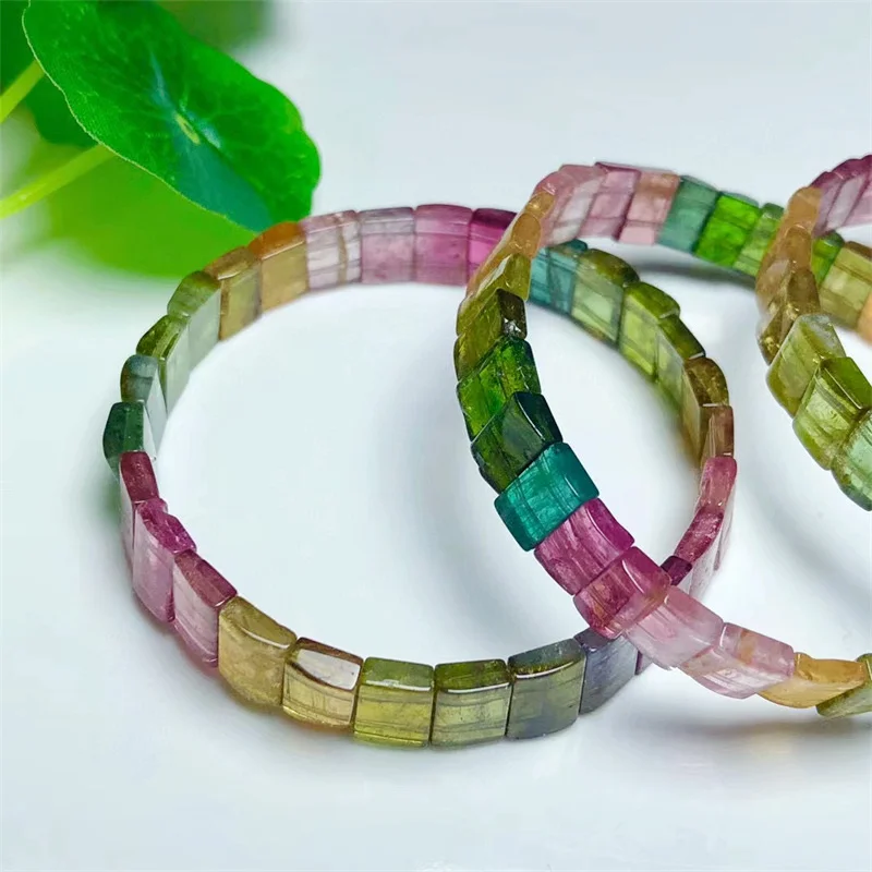 

Natural Tourmaline Bangle Fashion Women Healing Gemstone Jewelry Gemstone Reiki Energy Stone Holiday 1PCS