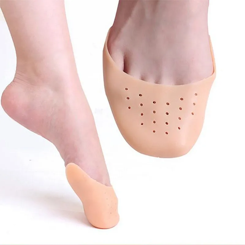 Silicone Toe protection Forefoot Pads Insoles Comfortable Shoe Pad Pain Relief Silicone Non-slip Shoe Insole for Women Foot Care