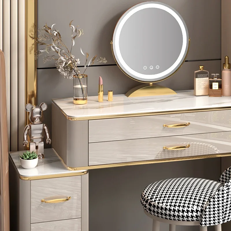 rl-Luxury Living Room Vanity Modern Jewelry Bedroom Light Dressing Table White Makeup Cheap Vestidores Postmodern Furniture-