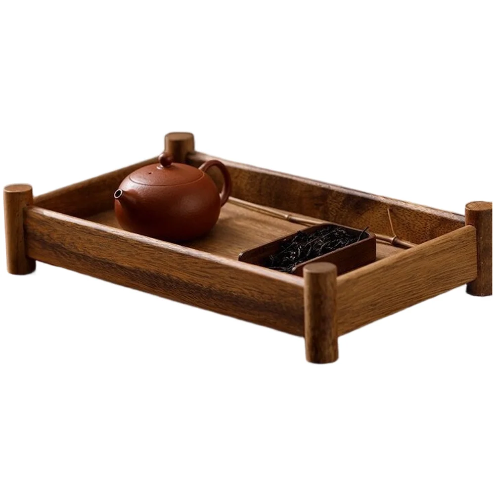 Tea Party Chinese Tea Tray Minimalist Design 29*17*4cm Natural Aesthetic Appeal Organizing Tea Sets Rustic Charm