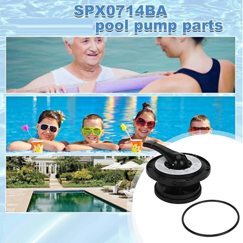 ABBN kunci penutup dan pegangan rakitan, untuk Hayward Multiport Valve/sistem pasir kompatibel SP0714T/S210S/S220T2 Series
