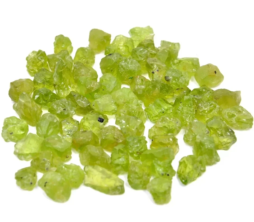 Natural  Peridot  Cabochon Facet Apple Green Gem Rough 1PC