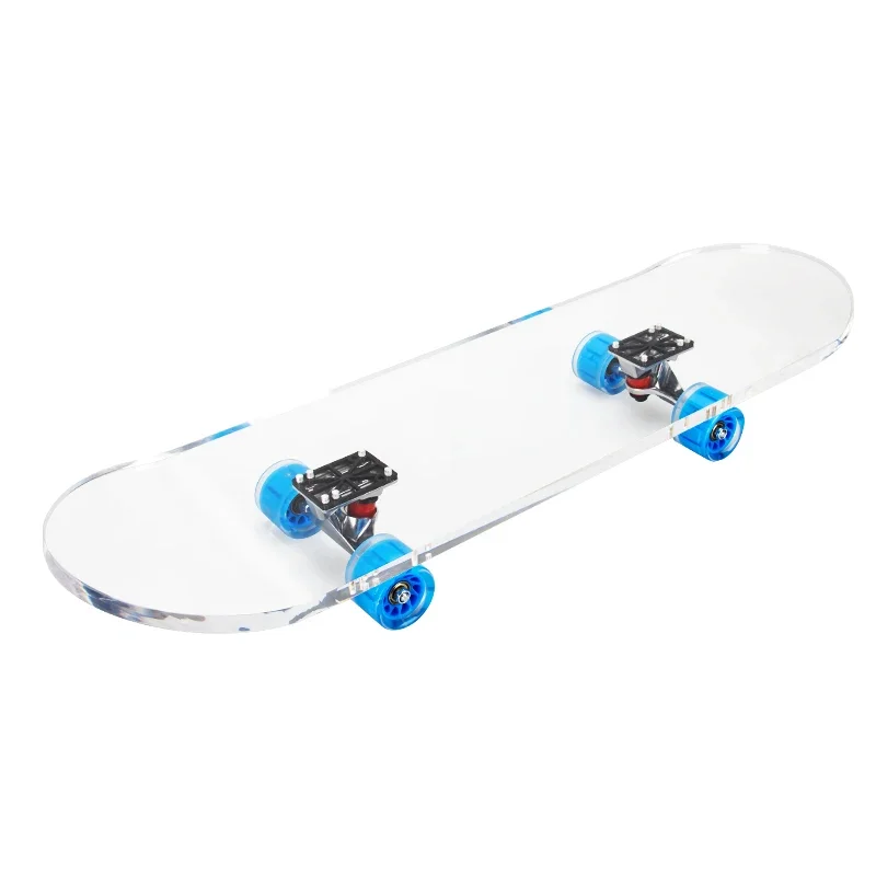Acrylic skateboard, clear skateboard, wheel, decorative wall display, surfboard
