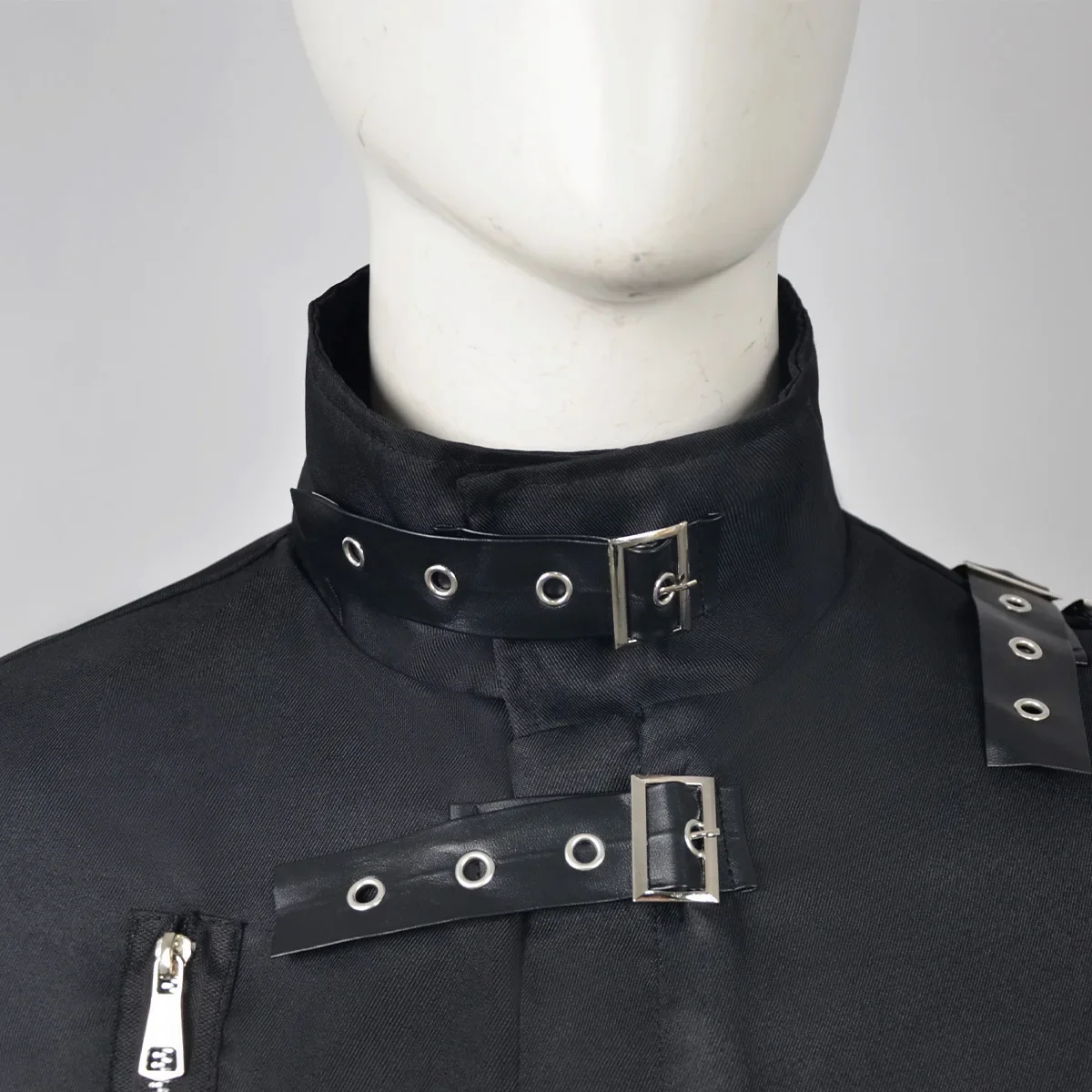 Michael Jackson Cosplay-Kostüm BAD Punk-Jacke Schwarze Schmale BAD-Jacke Kostümkleidung für Männer und Teenager, die Stars lieben und Nachbildungen erstellen möchten. – Detail 7
