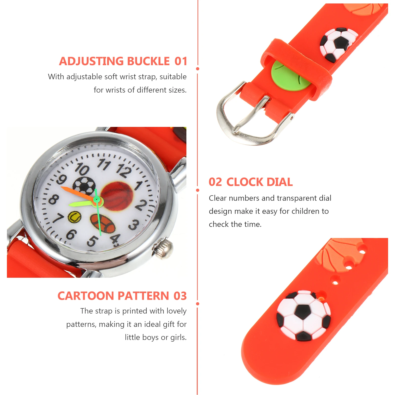 3 for 's Wristwatch with Band Student Little Watches