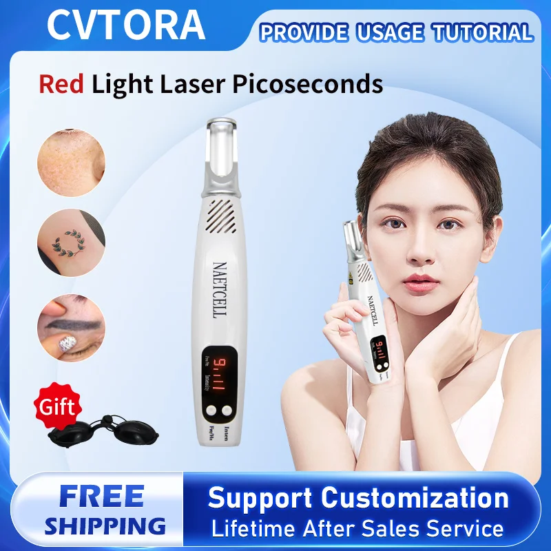 Laser Picosecond Pen Red Light Therapy Dark Spot Freckle Mole Removal for tattoo Acne Skin Pigment Removal Skin Care Beauty Tool