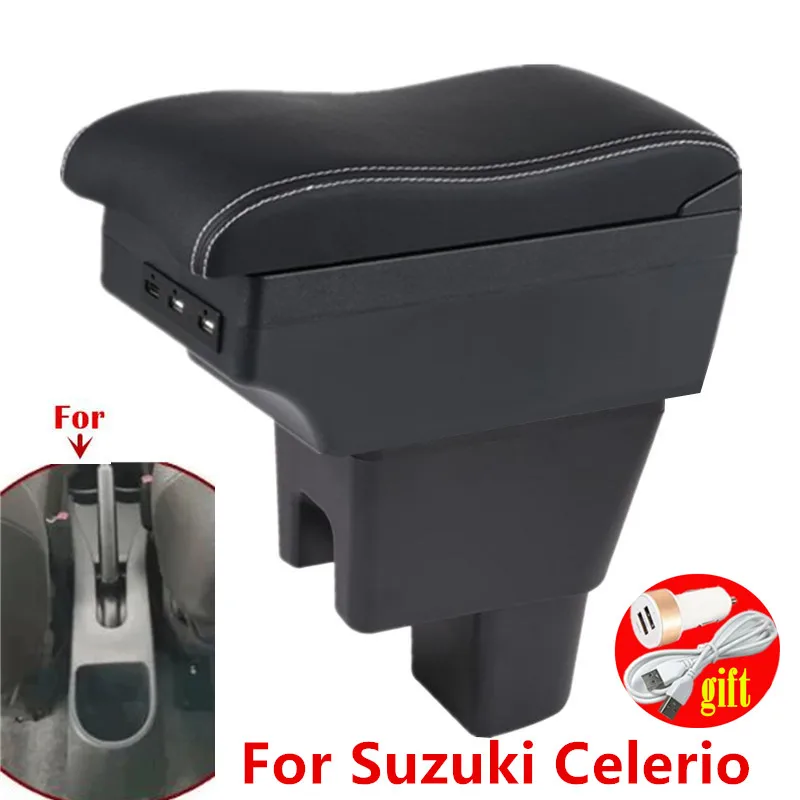 Armlehnenbox für Suzuki Celerio, Mittelkonsole mit Stauraum, spezielle Nachrüstung, Autozubehör