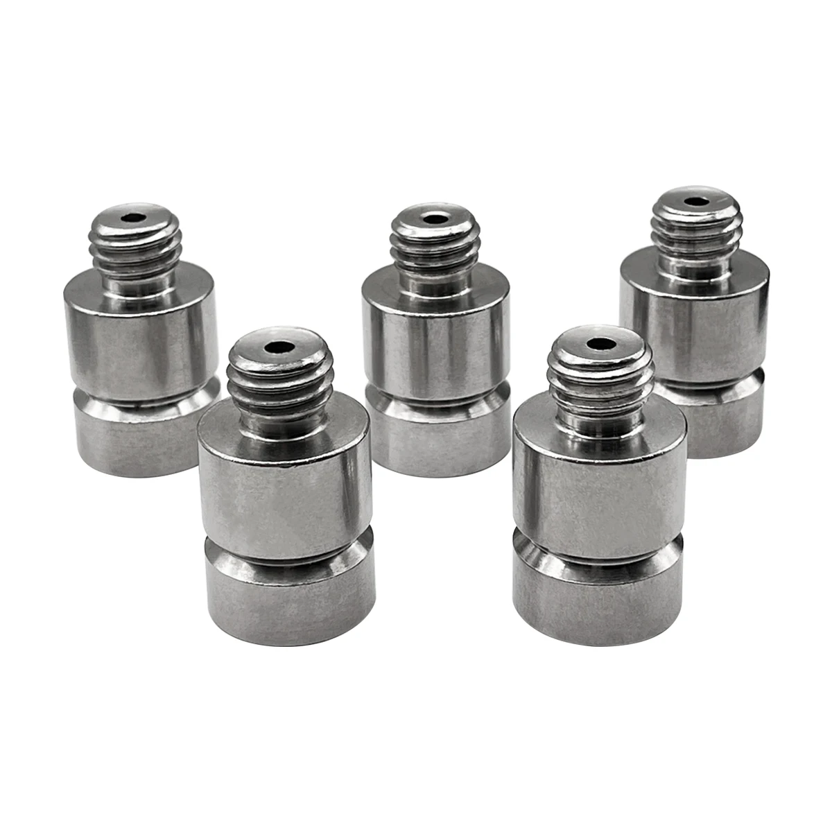 5pcs Stainless Steel Prism Adapter 30mm For Total Station survey Pole GPS 5/8 x 11 Thread