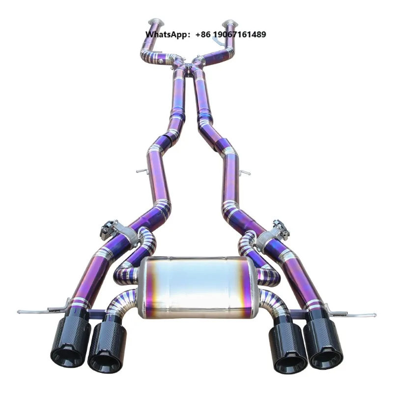 Titanium Tuning Exhaust System Muffler  Car Valve Valvetronic Exhaust  Exhaust Pipes XJY