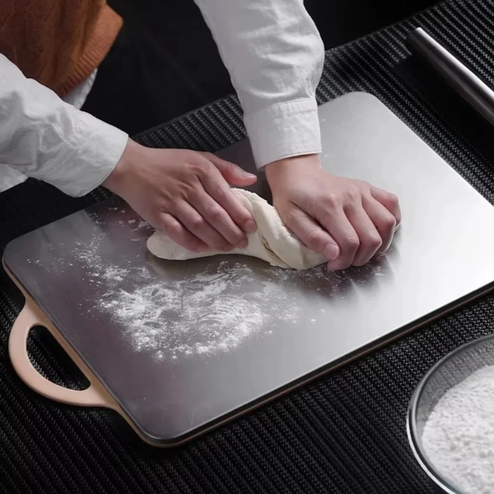 Double-sided Stainless Steel Cutting Board Cut Vegetables Meat Mildew-proof Cutting Boards Mats Anti-mold Thickened