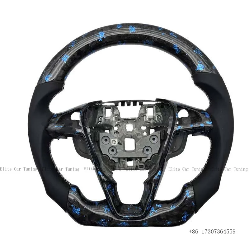 Upgraded Car Interior Accessories Carbon Fiber Genuine Leather Customized Steering Wheel for Ford Mustang Shelby GT500/GT350
