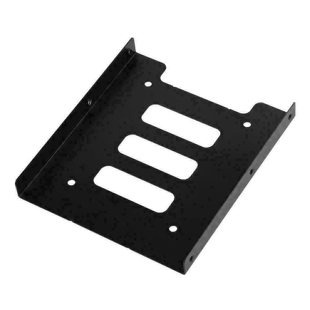 Bandeja de Metal para disco duro SSD de 2,5 pulgadas a 3,5 pulgadas, soporte adaptador de montaje de Metal, piezas para portátil, accesorios